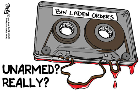 Unarmed Bin Laden